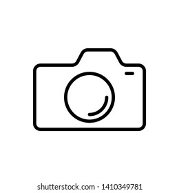 Camera Icon in trendy flat style isolated on white background