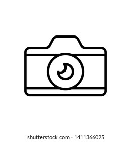 Camera Icon in trendy flat style isolated on white background