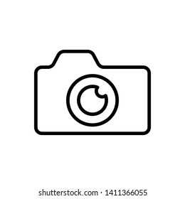 Camera Icon in trendy flat style isolated on white background