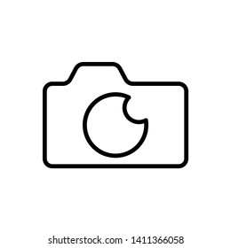 Camera Icon in trendy flat style isolated on white background