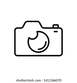 Camera Icon in trendy flat style isolated on white background