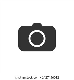 Camera Icon in trendy flat style isolated on grey background. Camera symbol for your web site design, logo, app, UI. Vector illustration, EPS10.
