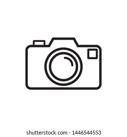 Camera Icon in trendy flat style isolated on grey background. Camera symbol for your web site design, logo, app, UI. Vector illustration, EPS10, Premium.