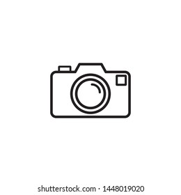 Camera Icon in trendy flat style isolated on grey background. Camera symbol for your web site design, logo, app, UI. Vector illustration, EPS10, Premium.