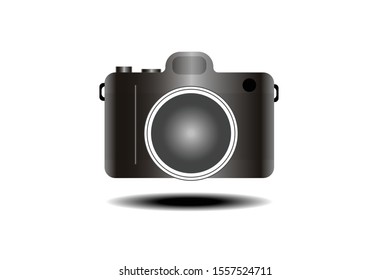 Camera icon in trendy flat style isolated on white background,photography sign