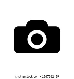 Camera Icon in trendy flat style isolated on grey background. Camera symbol for your web site design, logo, app, UI. Vector illustration, EPS10 sign icon design.