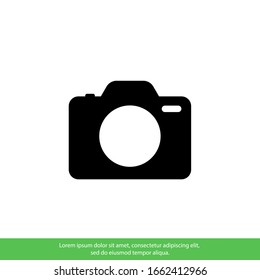 Camera Icon in trendy flat style