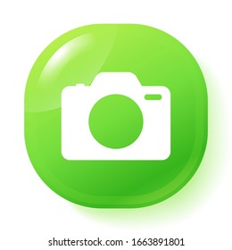 Camera Icon in trendy flat style