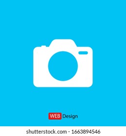 Camera Icon in trendy flat style