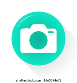 Camera Icon in trendy flat style