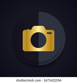 Camera Icon in trendy flat style