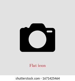 Camera Icon in trendy flat style