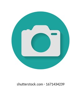 Camera Icon in trendy flat style