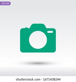 Camera Icon in trendy flat style