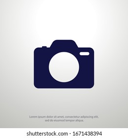 Camera Icon in trendy flat style