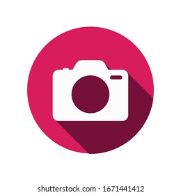 Camera Icon in trendy flat style