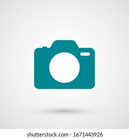 Camera Icon in trendy flat style