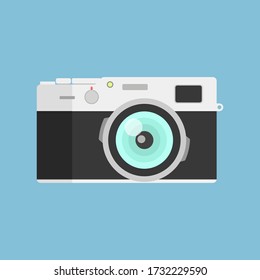 Camera icon in trendy flat style. Flat design in stylish colors. Vector illustration