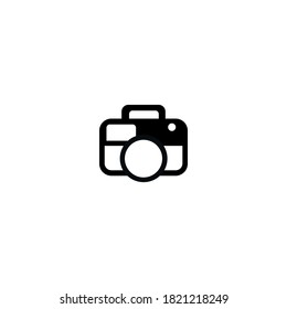 Camera Icon in trendy flat style isolated on white background. vector logo for photographer