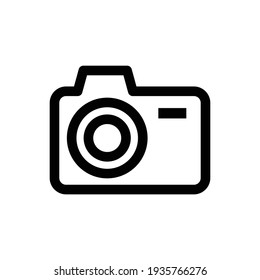 Camera Icon in trendy flat style isolated on grey background. Camera symbol for your web site design, logo, app, UI. Vector illustration