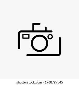 Camera Icon in trendy flat style isolated on white background. Camera symbol for your web site design, logo, app. Vector illustration.