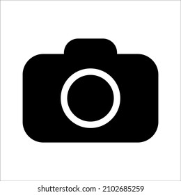Camera Icon in trendy flat style isolated on grey background. Camera symbol for your web site design, logo, app, UI. Vector illustration, EPS10.