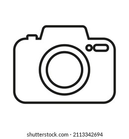 Camera icon in trendy flat style isolated on white background vector illustration. Camera symbol for your web site design, logo, app, UI.