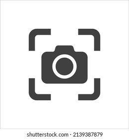 Camera Icon in trendy flat style isolated on white background