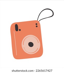 Camera-Symbol im trendigen, flachen Stil einzeln auf weißem Hintergrund. 