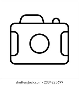 Camera Icon in trendy flat style isolated on grey background. Camera symbol for your web site design, logo, app, UI. Vector illustration, EPS10.