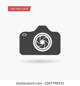 Camera Icon in trendy flat style.  Camera symbol for your website design, logo, app, UI. Vector illustration