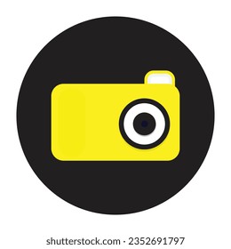 Camera Icon in trendy flat style isolated on grey background. Camera symbol for your web site design, logo, app, UI. Vector illustration