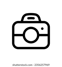 Camera icon in trendy flat style isolated on white background. Camera silhouette symbol for your website design, logo, app, UI. Vector illustration, EPS10.