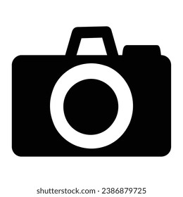 Camera Icon in trendy flat style isolated on grey background. Camera symbol for your web site design, logo, app, UI. Vector illustration. Photo camera vector icon.
