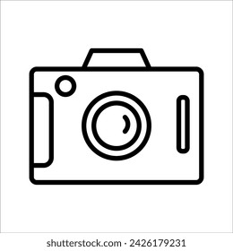 Camera Icon in trendy flat style isolated on grey background. Camera symbol for your web site design, logo, app, UI. Vector illustration,