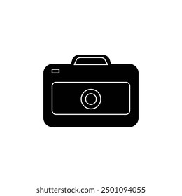 Camera Icon in trendy flat style isolated on white background. digital camera icon . 
