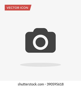 Camera Icon in trendy flat style isolated on grey background. Camera symbol for your web site design, logo, app, UI. Vector illustration, EPS10.