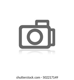 Camera Icon in trendy flat style