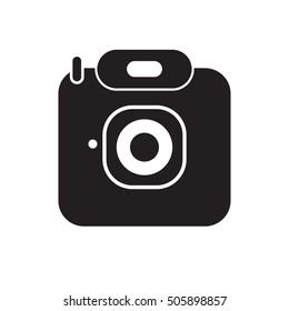 Camera Icon in trendy flat style isolated on white background. Camera symbol for your web site design, logo, app, UI, graphic Vector illustration,
