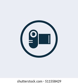 Camera Icon in trendy flat style isolated on grey background. Camera symbol for your web site design, logo, app. Vector illustration,