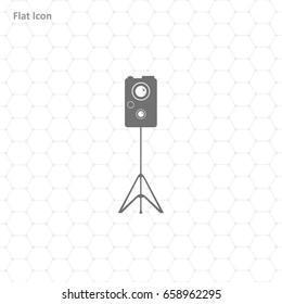 Camera Icon in trendy flat style