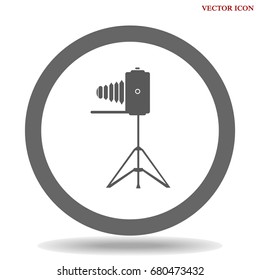 Camera Icon in trendy flat style