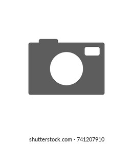 Camera icon in trendy flat style isolated on white background. Symbol for your web site design, logo, app, UI. Vector illustration, EPS