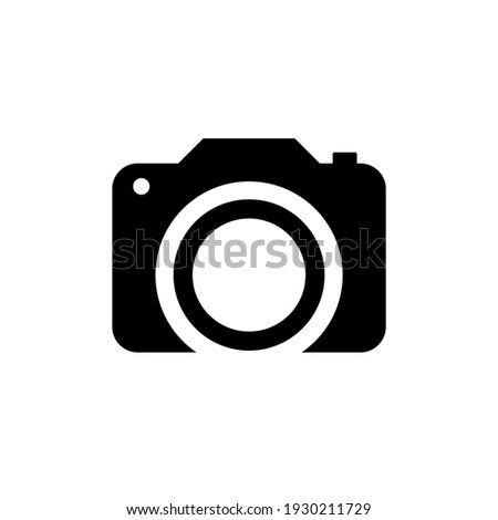 Camera icon in trendy flat style isolated on white background vector illustration