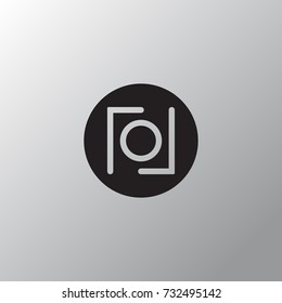 camera icon in trendy isolated on grey background.Vector illustration.