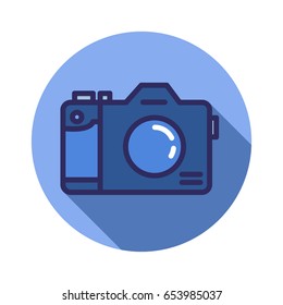 Camera Icon in trendy style. Camera symbol for your web site design, logo, app, UI. Vector illustration