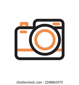 camera icon two color style