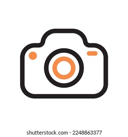 camera icon two color style