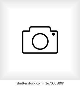 Camera Icon. Universal Interface Element, Sign and Symbol - Vector.