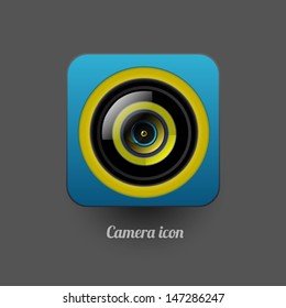 Camera icon for user interface 